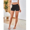 image:imageMakeMeChic Womens Summer Lace Trim Shorts Biker Seamless Panties Slip Under Short BoyshortsTwo Black