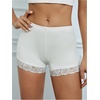 image:imageMakeMeChic Womens Summer Lace Trim Shorts Biker Seamless Panties Slip Under Short BoyshortsWhite