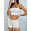 image:imageMakeMeChic Womens Summer Lace Trim Shorts Biker Seamless Panties Slip Under Short BoyshortsWhite