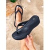 image:imageMakeMeChic Womens Summer PU Leather Toe Post Platform Sandals Flip Flops ShoesRoyal Blue