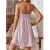 image:imageMakeMeChic Womens Sundress Beach Dress Sleeveless Ruffle Swing Shirred Casual Flowy Babydoll Summer Mini DressesLight Pink
