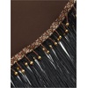image:imageMakeMeChic Womens Wrap Fringe Skirt Beach Cover Up Low Waisted Tie Side Boho Swim SuitBrown B