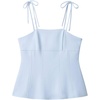 image:imageMAKEMECHIC Womens Sleeveless Cami Top Tie Shoulder Spaghetti Strap Backless Summer Y2K Crop TopsBlue