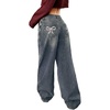 Bow Print Medium Wash