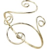 image:imageMakeMeChic Womens Bracelets Arm Cuff Upper Arm Flower Gold Bangles JewelryGold