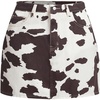 image:imageMakeMeChic Womens Cow Print Denim Skirt Mid Waist Y2k Cowgirl Jean Mini SkirtsMulticolor