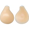 image:imageMakeMeChic Womens Invisible Sticky Bra Push Up No Show Adhesive Bras with Halter Clear StrapApricot
