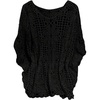 image:imageMakeMeChic Womens Plus Size Crochet Boho Tops Summer Vacation Beach Cover Ups SweaterPlus Black