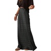 image:imageMakeMeChic Womens Polka Dots Maxi Skirt High Waisted A Line Flowy Long SkirtsBlack