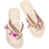 image:imageMakeMeChic Womens Seashell Starfish Summer Beach Shoes Open Toe Boho Flip Flops Flat SandalsBeige and Pink