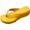 image:imageMakeMeChic Womens Summer PU Leather Toe Post Platform Sandals Flip Flops ShoesYellow