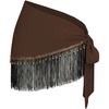 image:imageMakeMeChic Womens Wrap Fringe Skirt Beach Cover Up Low Waisted Tie Side Boho Swim SuitBrown B