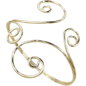image:imageMakeMeChic Womens Bracelets Arm Cuff Upper Arm Flower Gold Bangles JewelryGold