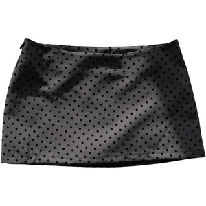 image:imageMakeMeChic Womens Polka Dots Mini Skirt Low Waisted Bodycon Summer Y2K Cute Micro SkirtsDark Grey