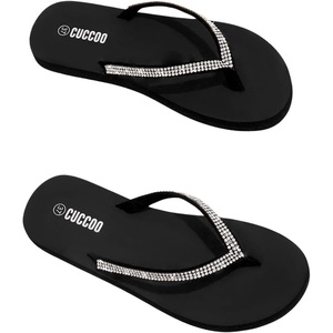 image:imageMakeMeChic Womens Seashell Starfish Summer Beach Shoes Open Toe Boho Flip Flops Flat SandalsBlack a