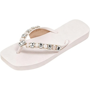image:imageMakeMeChic Womens Seashell Starfish Summer Beach Shoes Open Toe Boho Flip Flops Flat SandalsWhite Solid