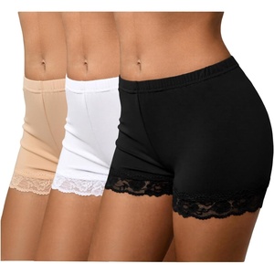 image:imageMakeMeChic Womens Summer Lace Trim Shorts Biker Seamless Panties Slip Under Short BoyshortsMulticolor 2