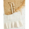image:imageMakeMeChic Toddler Girls Two Piece Swimsuit Seashell Ruffle Textured Beach Bikini SetApricot
