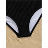image:imageMakeMeChic Toddler Girls Two Piece Swimsuit Seashell Ruffle Textured Beach Bikini SetBlack