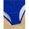 image:imageMakeMeChic Toddler Girls Two Piece Swimsuit Seashell Ruffle Textured Beach Bikini SetBlue Seashell