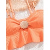 image:imageMakeMeChic Toddler Girls Two Piece Swimsuit Seashell Ruffle Textured Beach Bikini SetOrange