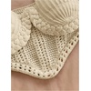 image:imageMakeMeChic Womens 2 Piece Sets Crochet Crop Tank Tops Mini Skirt Set Summer Beach Vacation OutiftsApricot