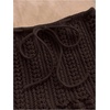 image:imageMakeMeChic Womens 2 Piece Sets Crochet Crop Tank Tops Mini Skirt Set Summer Beach Vacation OutiftsCoffee Brown