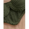 image:imageMakeMeChic Womens 2 Piece Sets Crochet Crop Tank Tops Mini Skirt Set Summer Beach Vacation OutiftsOlive Green