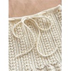 image:imageMakeMeChic Womens 2 Piece Sets Crochet Crop Tank Tops Mini Skirt Set Summer Beach Vacation OutiftsWhite