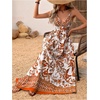 image:imageMakeMeChic Womens Boho Maxi Dress Summer Luau Outfits Beach Wedding Guest Backless Sundress Flowy Resort WearYellow