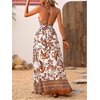 image:imageMakeMeChic Womens Boho Maxi Dress Summer Luau Outfits Beach Wedding Guest Backless Sundress Flowy Resort WearYellow