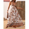 image:imageMakeMeChic Womens Boho Maxi Dress Summer Luau Outfits Beach Wedding Guest Backless Sundress Flowy Resort WearYellow