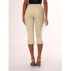 image:imageMakeMeChic Womens Going Out Capri Pants Sexy Y2K Lace Up Capri Pants High Waisted Skinny Stretchy PantsKhaki
