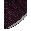 image:imageMakeMeChic Womens Pajama Bottoms Floral Print Tie Front Micro Short Side Slit Summer Lounge ShortsRed Heart