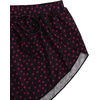 image:imageMakeMeChic Womens Pajama Bottoms Floral Print Tie Front Micro Short Side Slit Summer Lounge ShortsRed Heart