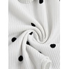 image:imageMakeMeChic Womens Pajama Bottoms Floral Print Tie Front Micro Short Side Slit Summer Lounge ShortsWhite Black