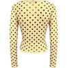image:imageMakeMeChic Womens Polka Dots Top Mesh Sheer Tops Ruffle Long Sleeve Y2K Party Going Out TopsYellow