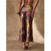 image:imageMakeMeChic Womens Satin Printed Maxi Long Skirt Silk High Waist Fishtail Elegant SkirtsMulticolor