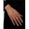 image:imageMakeMeChic Womens Starfish Gold Hand Chain Bracelets Ring Bracelet Charm JewelryBlack