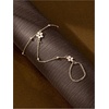 image:imageMakeMeChic Womens Starfish Gold Hand Chain Bracelets Ring Bracelet Charm JewelryFlower Gold