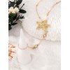 image:imageMakeMeChic Womens Starfish Gold Hand Chain Bracelets Ring Bracelet Charm JewelrySolid Gold