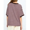 image:imageMakeMeChic Womens Striped Crew Neck T Shirt Short Sleeve Summer Basic TopsPink