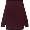 image:imageWomens Printed Off Casual Shoulder Long Sleeve Loose Casual T ShirtBurgundy