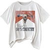 image:imageMAKEMECHIC Womens Western Graphic Tees Vintage Tops Summer Cute T Shirt Crew Neck Short Sleeve Cowgirl TopsWhite