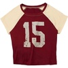 image:imageMakeMeChic Womens Short Sleeve T Shirts Crop Number Crewneck Y2k Casual Summer Jersey TopsRed