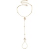 image:imageMakeMeChic Womens Starfish Gold Hand Chain Bracelets Ring Bracelet Charm JewelryFlower Gold