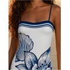 image:imageMakeMeChic Womens Boho Cami Dress Spaghetti Strap Floral Tropical Summer Vacation Mini DressesBlue White