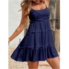 image:imageMakeMeChic Womens Boho Mini Dress Summer Vacation Sundress Dots Sleeveless Cami Country Short DressRoyal Blue