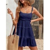 image:imageMakeMeChic Womens Boho Mini Dress Summer Vacation Sundress Dots Sleeveless Cami Country Short DressRoyal Blue