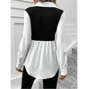image:imageMakeMeChic Womens Soft BlouseBlack and White